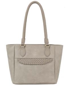 Fashion Shopper Tote Bag JY-0521-M LIGHT GRAY